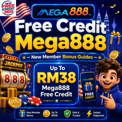 Mega888 Free Credit — new member bonus guide, up to RM38 Mega888 free credit